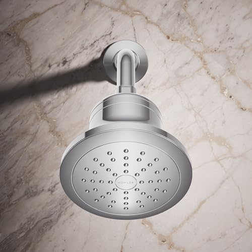 33631-G-CP Cinq Round Single-Function Filtered Showerhead, Five-Layer Filtration, 1.75 GPM, Full Coverage Spray, Premium Durable Material, Polished Chrome