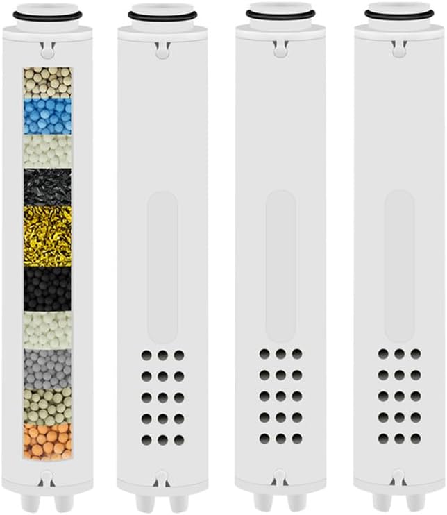 4-Pack Replacement Shower Filter Cartridge Compatible with Vatex Handheld Shower Head,Water Softener Filter for Hard Water Reduce Chlorine and Harmful Substances