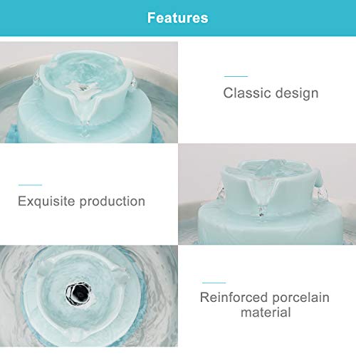 Ceramic Cat Water Fountain