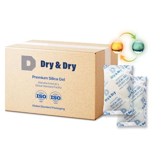 100 Gram [60 Packs] Orange Indicating Mixed Silica Gel Packets Siilca Gel Desiccant