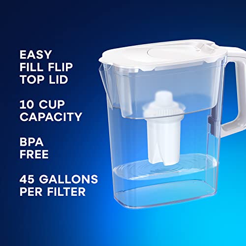 5 Cup Compact Water Filter Pitcher with 1 x B15 Filter (5 Count)