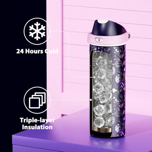 24 oz Insulated Water Bottle for Women