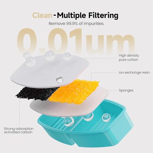 12Pcs Cat Water Fountain Filters