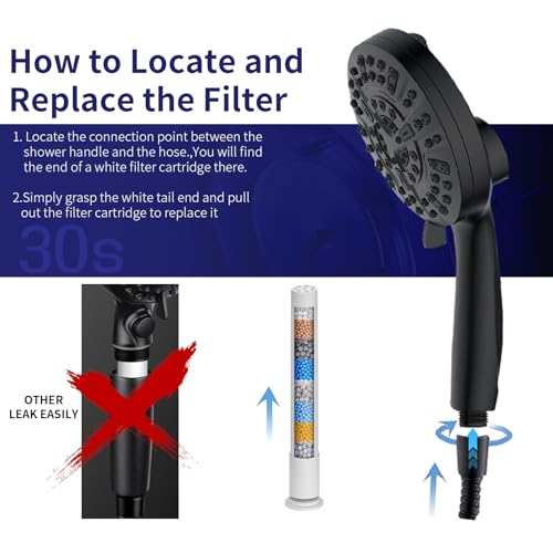 Filtered Shower Head with Handheld