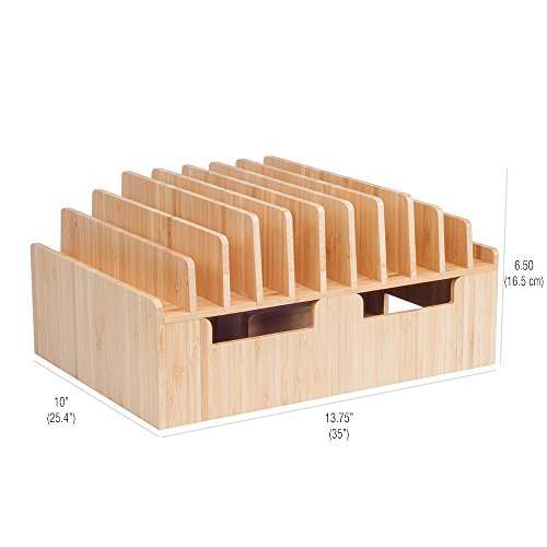 Bamboo 10 Port Charging Station & Compatible Adapter for Apple Watch Combo for use with Watch