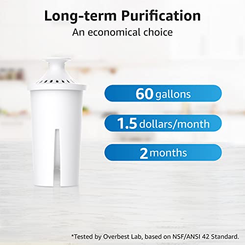 Pitcher Water Filter Replacement for Brita® Filters (3 Count)