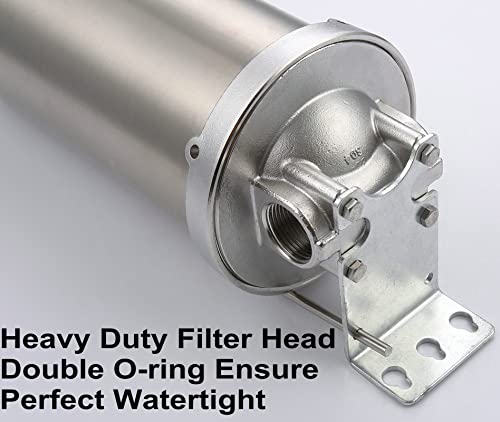 NSF ANSI 42 Certification Jumbo Stainless Steel Filter Housing for 10”Length