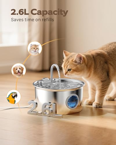 Stainless Steel Cat Water Fountain
