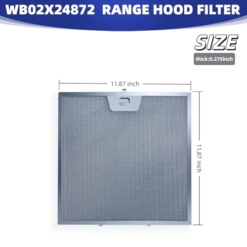 WB02X24872 Range Hood Grease Filter 11 (2 Count)