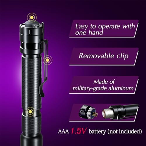 UV Flashlight 2 Pack (2 Count)