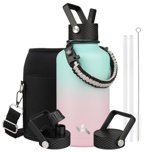 64 oz Insulated Stainless Steel Water Bottle Jug with Handle
