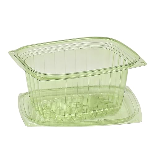 Compostable 16oz Rectangular Deli Containers With Lids (300 Count)