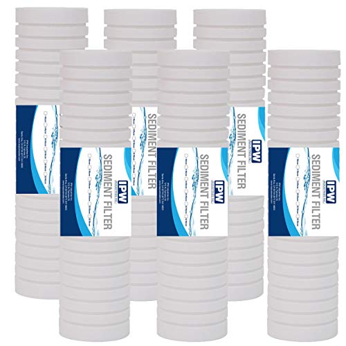 1 Micron 10" x 2.5" Grooved Sediment Water Filter Replacement Cartridge