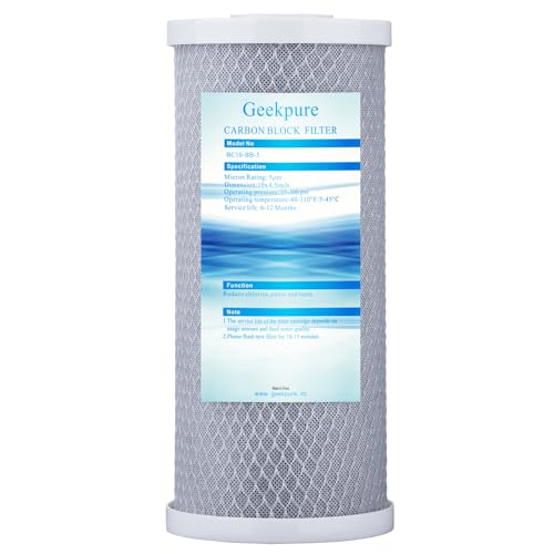 10 Inch Whole House Replacement Carbon Block Water Filter Cartridge