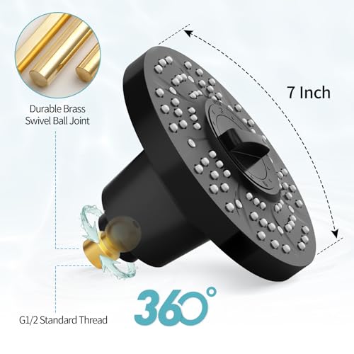 7 Inch Filtered Shower Head with High Pressure Spray