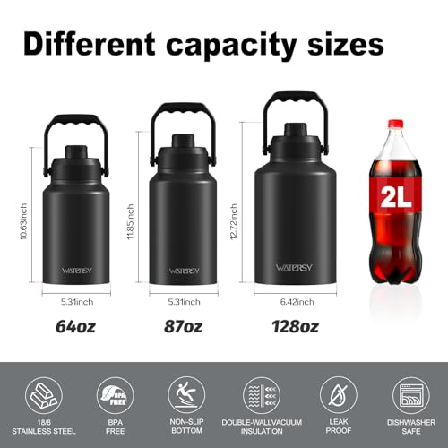 1 Gallon Water Bottle Insulated