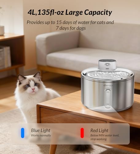Cat Water Fountain Stainless Steel (4 Fl Oz)
