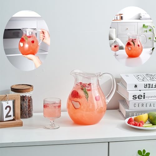 2 Quart Plastic Pitcher with Lid