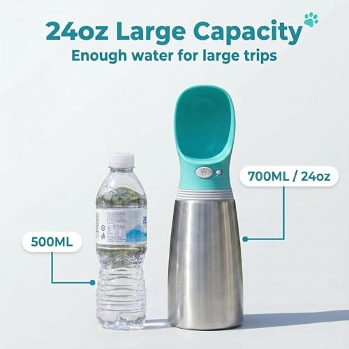 24oz Insulated Dog Water Bottle
