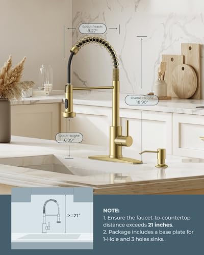 Gold Kitchen Sink Faucet