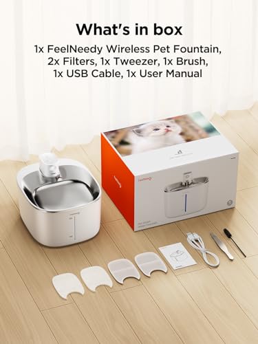 Wireless Cat Water Fountain with Sensor