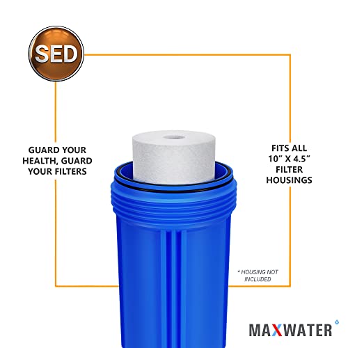 5 Micron 10 x 4.5 Whole House Sediment Water Filter Replacement Cartridge Compatible With DGD (2 Count)