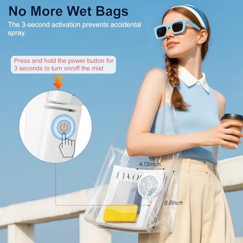 Upgraded Portable Misting Fan