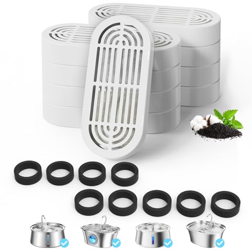 Cat Water Fountain Filter Pet Drinking Fountain Filter for 3.2L (9 Count)