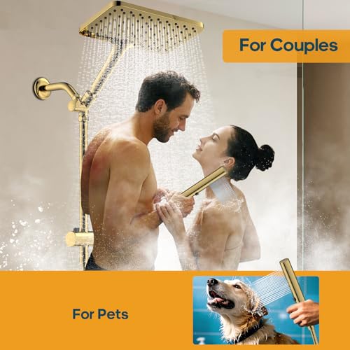 High Pressure Rain Shower Head with Handheld
