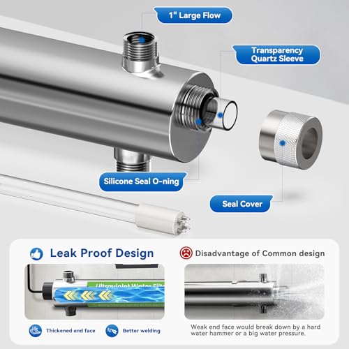 UV Water Filter Whole House 120V 55W