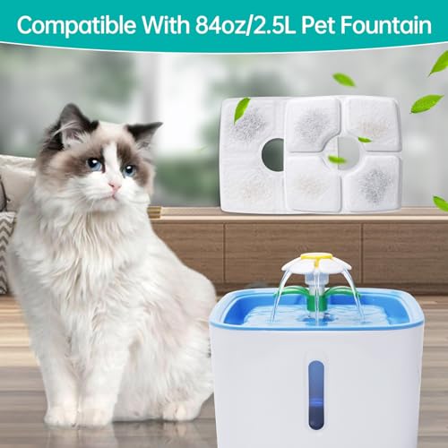 12 Pack Cat Water Fountain Filter Replacement & 12