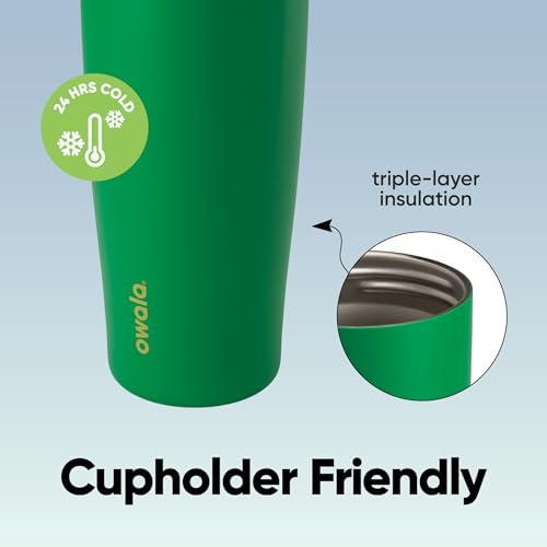FreeSip Sway Insulated Stainless Steel Water Bottle with Two