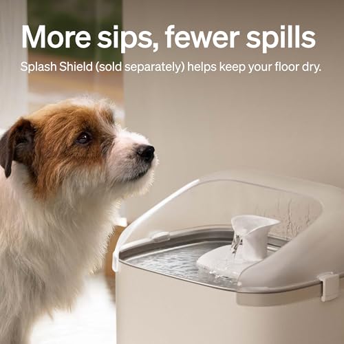Quiet Dog Water Fountain Stainless Steel Tray