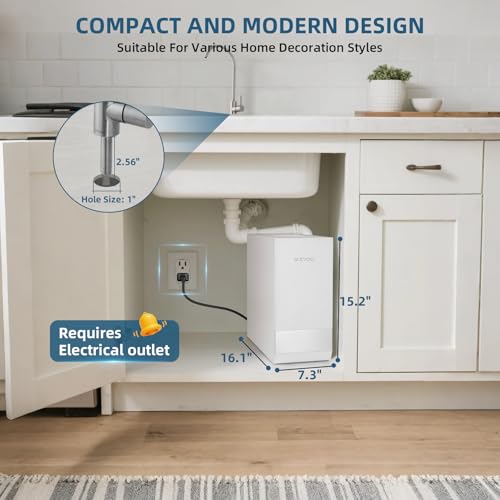 SJ RO75R Reverse Osmosis System 700Gal Under Sink RO Water Filtration System