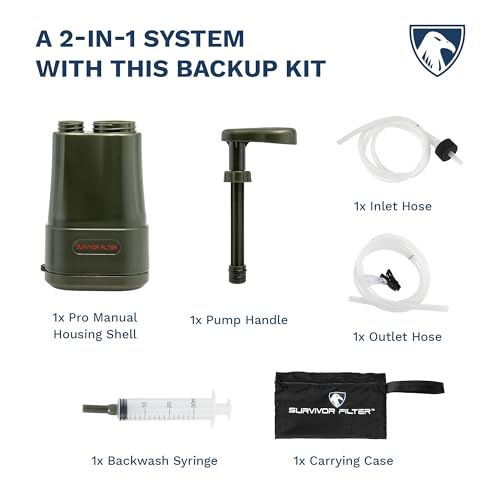 PRO X Electric Portable Water Filter Manual Backup Kit