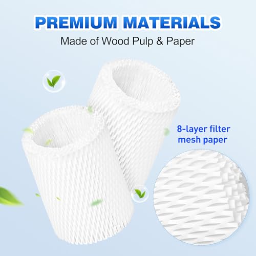 4 Pack Upgraded Replacement Wick Filters Compatible with Canopy Bedside & Nursery Humidifiers