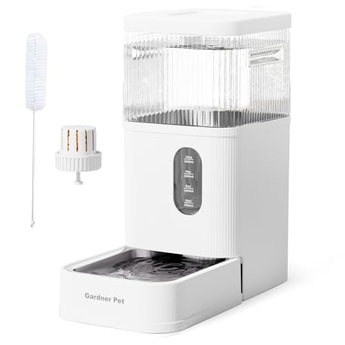 2.9 Gallon Automatic Dog Water Dispenser with Stainless Steel Bowl
