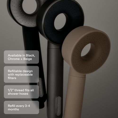 Hard Water Shower Head Filter in Beige