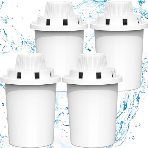 4 Pack) Pet Water Fountain Filters Replacement, Filter Cartridge for lesotc Dog Water Fountain/Dog Water Bowl Dispenser, High-Efficiency & Safer & Cleaner Water (4 Count)