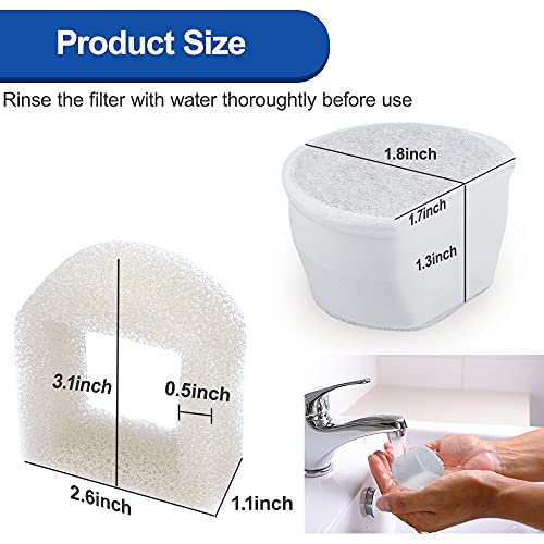 18 PCS Replacement Filters Set Compatible with Petsafe Drinkwell (18 Count)