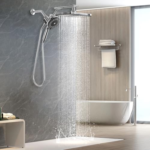 Rain Shower Head with Handheld Spray Combo
