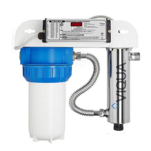 VH200 F10 Home 9 GPM Stainless Steel UV Light Water Purifier with Integrated Sediment Pre