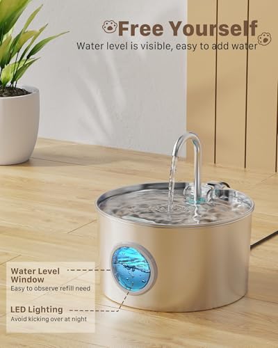 Cat Water Fountain Stainless Steel