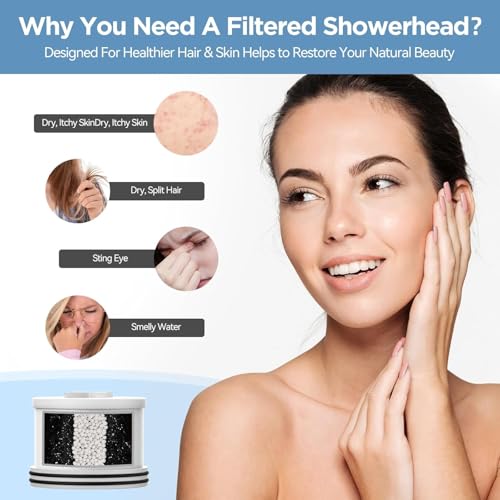 Shower Head Activated Carbon Filter Replacement Cartridge for MakeFit Filtered Shower Head (2 Count)