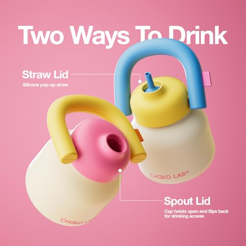 Water Bottle with Straw and Carry Handle 33oz