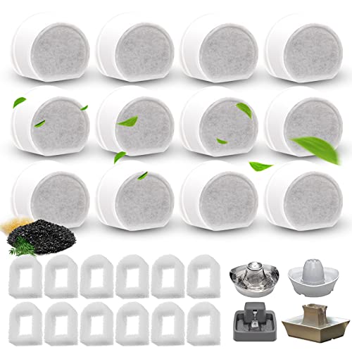 24 Pack Pet Fountain Replacement Filters