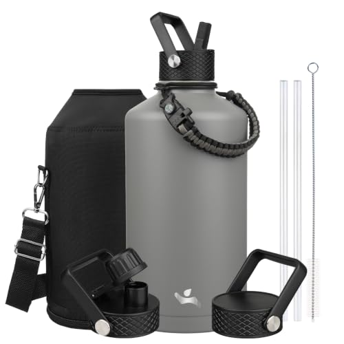 128 oz Insulated Stainless Steel Water Bottle Jug with Handle