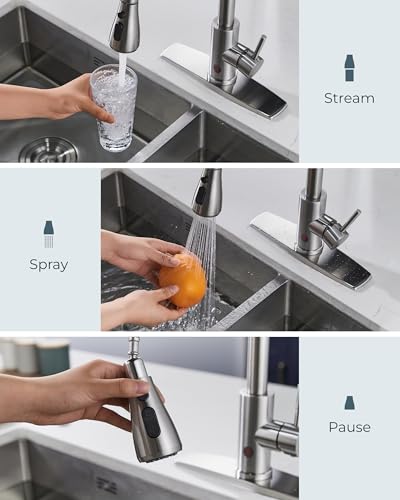 Touchless Kitchen Faucet with Pull Down Sprayer