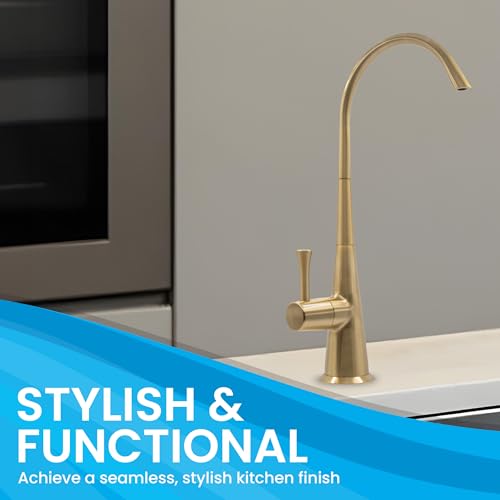 Non-Air-Gap Brass RO Faucet, Brushed Gold