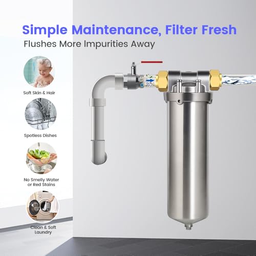 NSF ANSI 42 Certification Stainless Steel Filter Housing for 10" Filter Cartridge